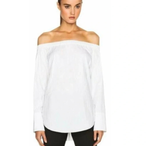 Rag & Bone White off shoulder Greta top long sleeve Size SP - Picture 2 of 8